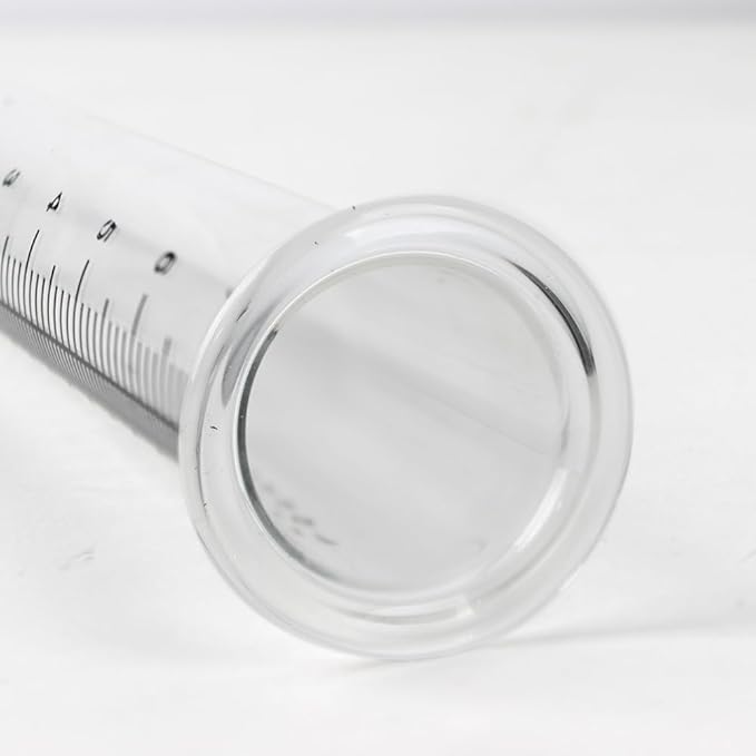 7'' Capacity Rain Gauge Replacement Tube Glass, 2 Pcs Replacement Rain Gauge Tube for Garden Yard Outdoor