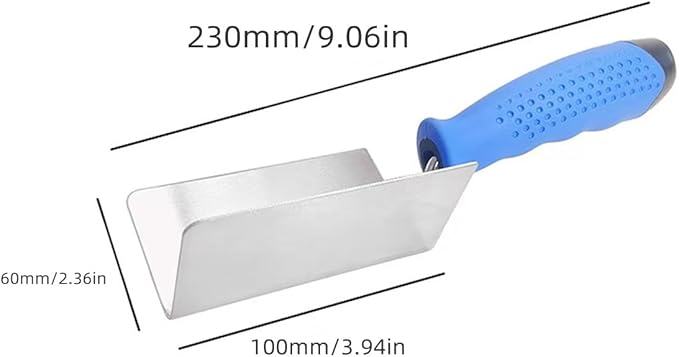 2 PCS Drywall Corner Hand Tool Set, Stainless Steel External Corner Trowel & Internal Corner Trowel Building Products,3.94'' & 2.36''Corner Trowel Plaster Corner Plaster Trowel Tool For Inside