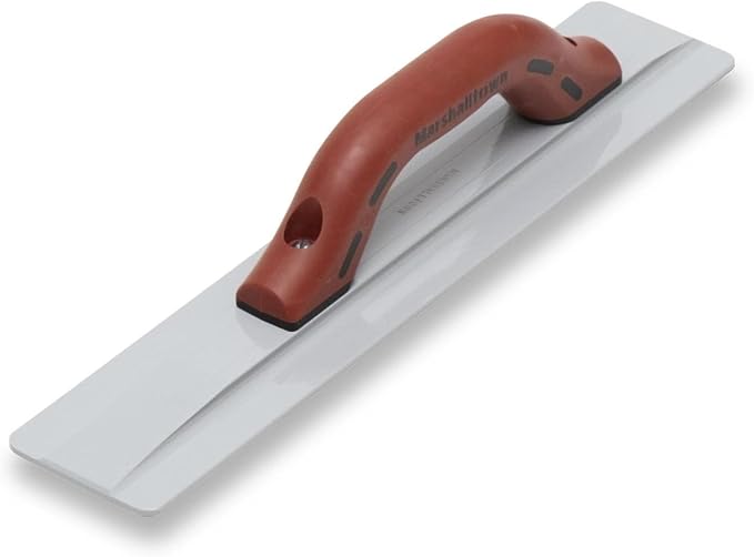 Marshalltown 16 Inch Magnesium Hand Float, Beveled End Mag Float, DuraSoft Handle, Cast Magnesium Blade, Concrete Tools, Made in USA, 145D
