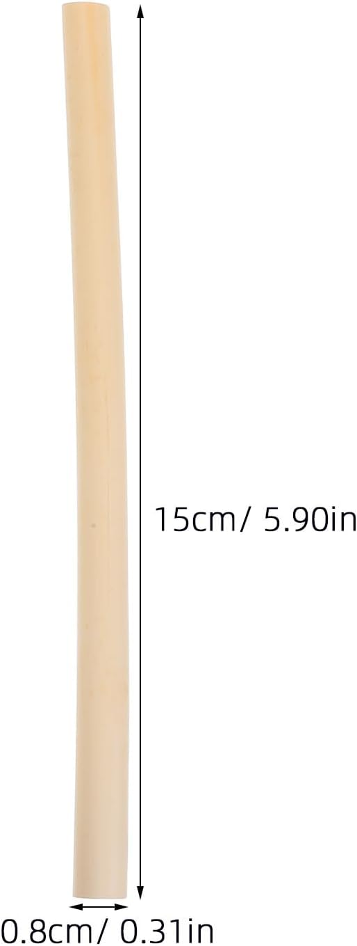 IMIKEYA 100Pcs Natural Reed Bee Tubes for Mason Bee House Tubes Refill Outdoor Pollination, 6" Long x 0.2"-0.3" Diameter, Reed Nesting for Colony Hotel Garden Pollinator Habitat