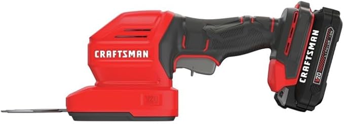 CRAFTSMAN CMCSS800C1R V20 2-in-1 Lithium-Ion Cordless 8 in. Hedge Trimmer and 4 in. Grass Shear Kit (1.5 Ah) (Renewed)