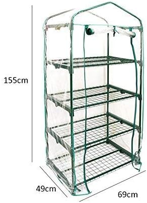 PVC Plant Greenhouse Cover - Herb and Flower Garden Green House Replacement Accessories (Just Cover, Without Iron Stand, Flowerpot)