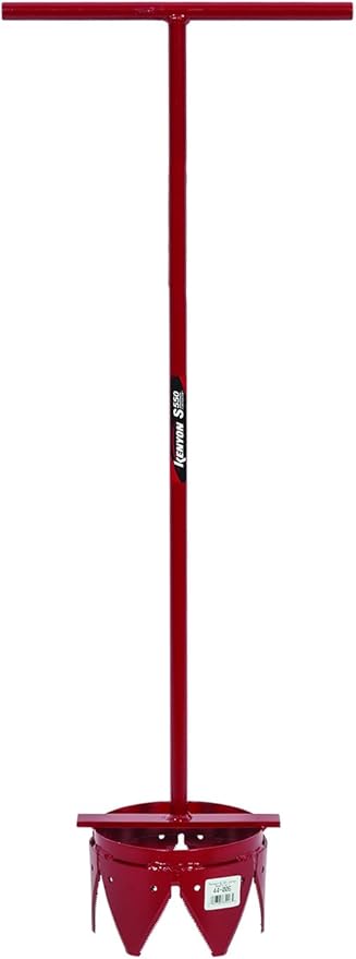 Kenyon 6" Sprinkler Head Trimmer with Step Plate, 33" Welded Handle, 5/8" Steel Shaft, T-Handle – Kenyon S550 Irrigation Series – SKU 85426