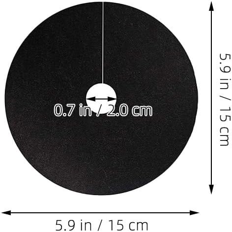 LIOOBO 30Pcs Non Woven Fabric Control Mat Garden Protection Disc for Cabbage Breathable Root Barrier Sheet Tree Mulch Mat