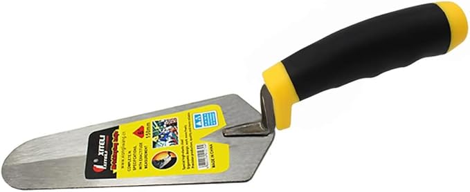 Bricklaying Trowel 3 Pieces Trowel Masonry Hand Tool Set,Margin Trowel,Pointing Trowel,Tuck Pointing Trowel,Building Products, Professional Masonry Flooring Tool for Concret(6 Inch)