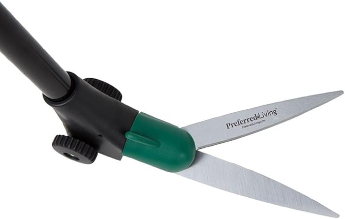 Long Handled Grass Shears – Ergonomic Lawn Edging Tool for Precise Trimming – Ideal for Edges, Flower Beds, and Lawn Maintenance – Sharp Blades & Adjustable Handle - Easy Rolling