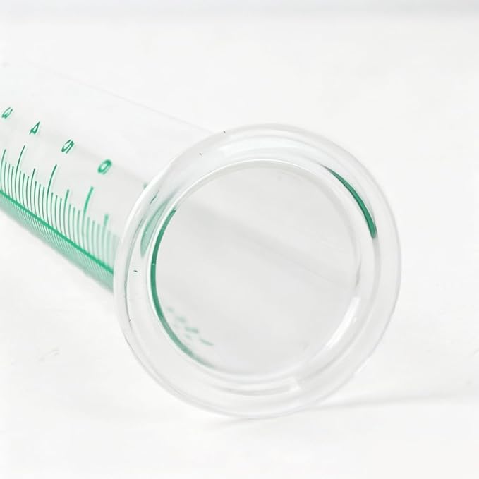 7'' Capacity Rain Gauge Replacement Tube Glass, 2 Pcs Replacement Rain Gauge Tube for Garden Yard Outdoor(Green)