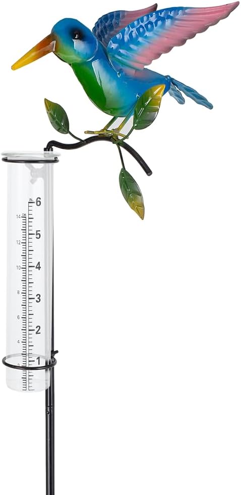 商品名称 Rain Gauge Outdoor with 6-Inch Glass Tube, Metal Rain Gauge with Bird Decor, Decorative Rain Water Gauge Garden Stake for Garden, Yard Lawn, Patio | Decorative Rain Gauge, 6-Inch Glass Rain Gauges