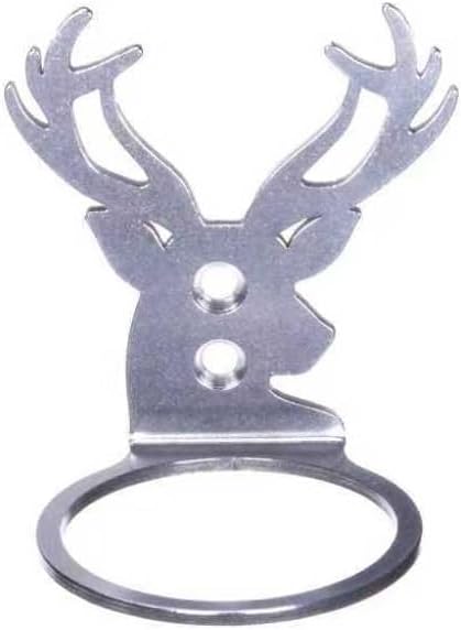 7" Rain Gauge Outdoor, Accurate Glass Tube Best Rated with Deer Shape Rack, Decorative Deer Antler Rain Measure Tool for Garden, Lawn, Patio (Style A)