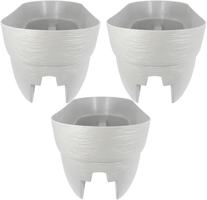 Emsco Group Rail Planter, White