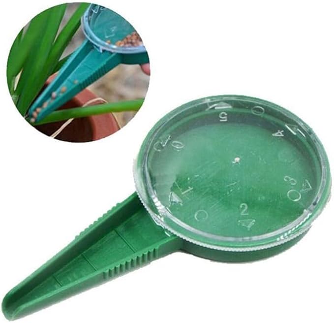 6 PCS Mini Seed Spreader, 2026 Upgrade Mini Sowing Seed Dispenser, Small Seed Planter Tool, Manual Seedlings Dibber and Widger Set, Seed Sower Spreader Handheld for Tiny Seeds (Coffee)