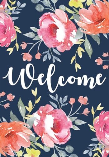 Briarwood Lane Watercolor Floral Spring Garden Flag Welcome Flowers 12.5" x 18"