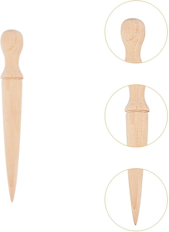 Sow Dibbler Wooden Garden Hole Punch Tool for Bulbs & Seeds