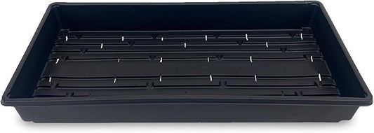 10 Plant Growing Trays (WITH Drain Holes) - 20" x 10" - Perfect Garden Seed Starter Grow Trays: For Seedlings, Indoor Gardening, Growing Microgreens, Wheatgrass & More - Soil or Hydroponic