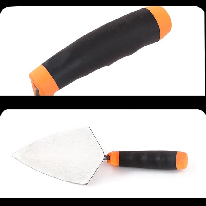 4-Pack Gauging Trowel Set, 6" & 7" & 8" & 9" Gauging Trowel Set Pointing Trowel Set with Soft Grip,Masonry Hand Tool for Brickwork, Blockwork, Stonework, Masonry ﻿ (Rounded End)