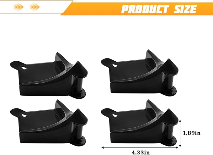 4PCS Car Hose Guide, Vehicle Detailing Cleaning Tools Hose Guides Preventing Wash Stuck Under The Tires, Automotive Wheel Rolling System Tool for Washing, Universal Fit (Black)