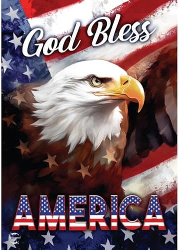 Briarwood Lane God Bless America Eagle Patriotic Garden Flag