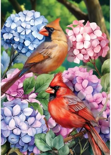 Briarwood Lane Perched Cardinals Garden Flag
