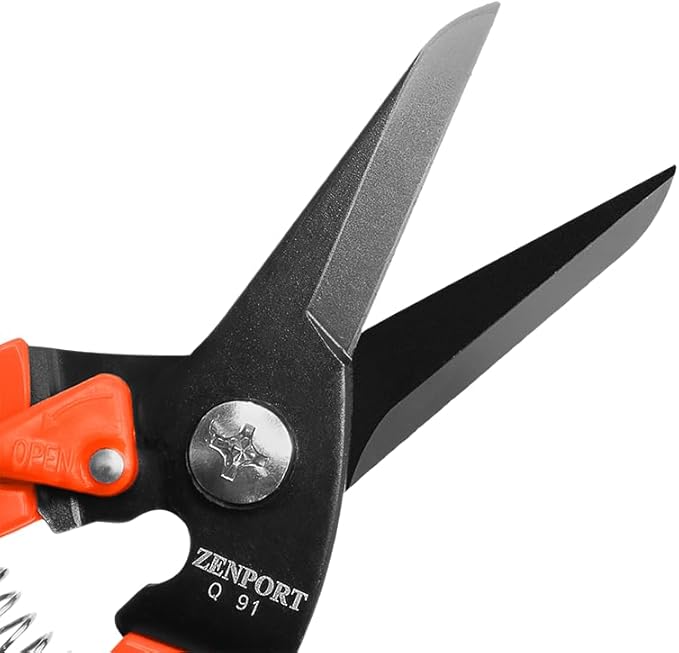 Zenport Q91 Ultra Twig and Hoof Trimming Shears, 7.25-Inch, Orange
