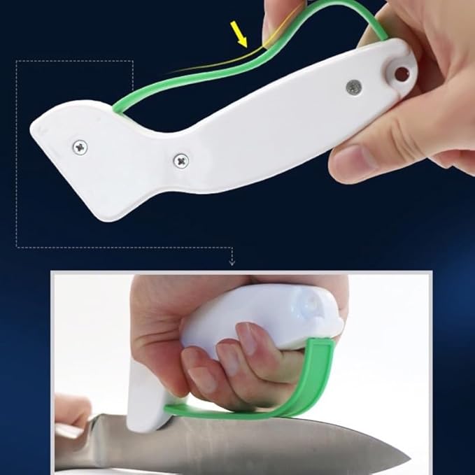 Comimark 2 pcs Portable Knife Sharpener, Scissors Blade Sharpeners Kitchen Sharpening Tools Handheld Pocket Knives Sharpener For Outdoor Garden Mini Household Pocket Steel Sharpener