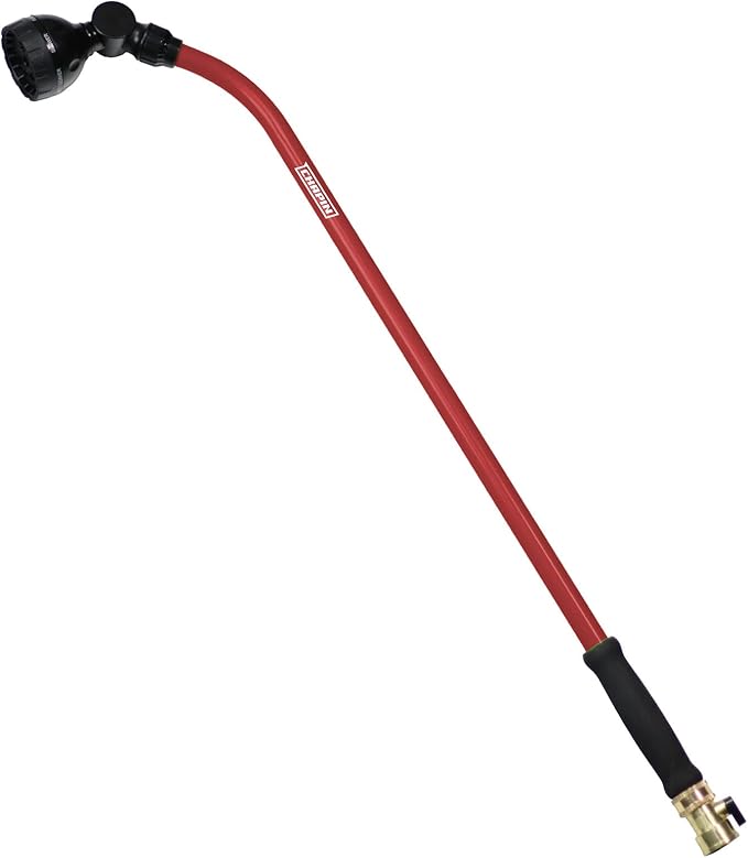 Chapin International 4671 30-inch with 7 Pattern Rotatable Nozzle and Adjustable 180-degree Spray Head Watering Wand, Red/Black