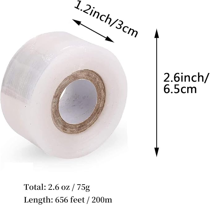 Grafting Tape, Tree Tape Grafting Kit 2 Pack Stretchable Gardening Tape Plants Repair Budding Grafting Tape for Fruit Trees and Floral Tree Grafting Supplies 1.2inch Width