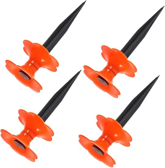 4pcs Garden Hose Guide Spikes Water Tubing Holder Stakes for Efficient Hose Direction Gardens and Flower Beds Easy Installation for Outdoor Use