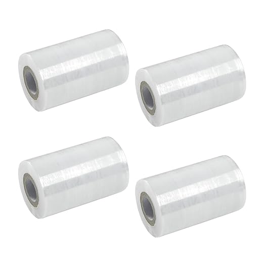 Premium Grafting Tape Roll – 3.14" x 2000ft (4 Rolls) – High-Stretch Clear PE Film for Fruit Tree Budding, Plant Repair & Grafting – Self-Fusing Binding Wrap for Apple, Citrus, Walnut, Rose