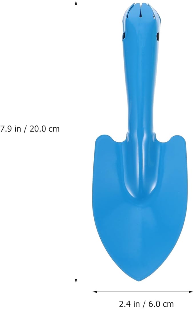 4 Pcs Small Garden Shovel Set, Colorful Metal Hand Trowel Dirt Spade, Mini Iron Digging Planting Tools for Kids Toddler Sandbox Beach Plant