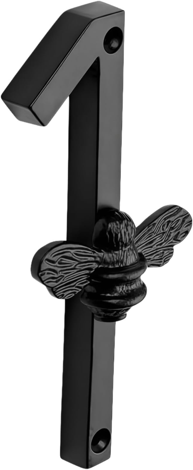 Aimery Bee House Number Sign, Classical Style 0-9 Metal, 3.5 inch for Outside, Motels，Address Numbers for House, Mailbox(Black,1)