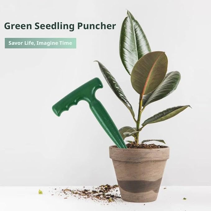 Hand Dibber with Measuring Scale - Handheld Seed Dibber Bulb Planter Tool Seed Planter, Planting Dibbers for Garden Sowing Seeds Transplanting Vegetable Loose Soil