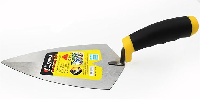 Bricklaying Trowel 3 Pieces Trowel Masonry Hand Tool Set,Margin Trowel,Pointing Trowel,Tuck Pointing Trowel,Building Products, Professional Masonry Flooring Tool for Concret(9 Inch)