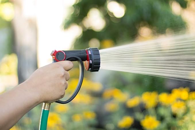 Orbit 58993 7-Pattern Watering Nozzle with Thumb Control,Black,(Pack of 6)