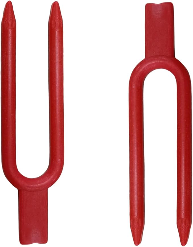 200PCS Plant Pins Set – Strawberry Plant Support, Reusable Plastic Stolon Fastener, Vines Clamps, Garden Fork & Watermelon Fork for Farming, Gardening & Vine Securing