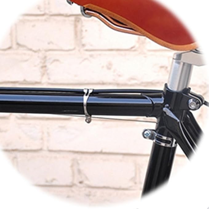 4 Sets of Each 25.4/28.6/31.8/34.9mm Metal Ring Firmly to Frame Bike Cable Guide Brake Cable Shift Cable Derailleur Cable Base Guide Clip Fitting Line Tube Housing Durable (Total 16 Sets)