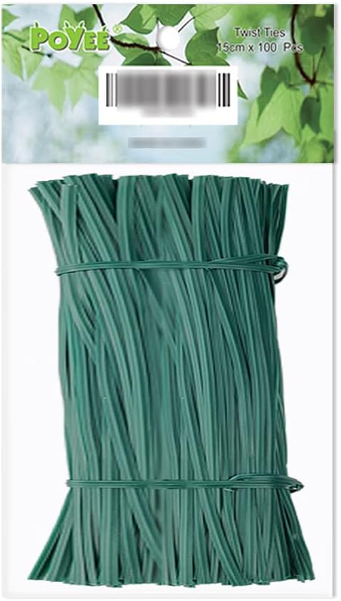 100pcs 8" 20cm Garden Twist Ties Plastic Garden Plant Support Cable Cord Ties