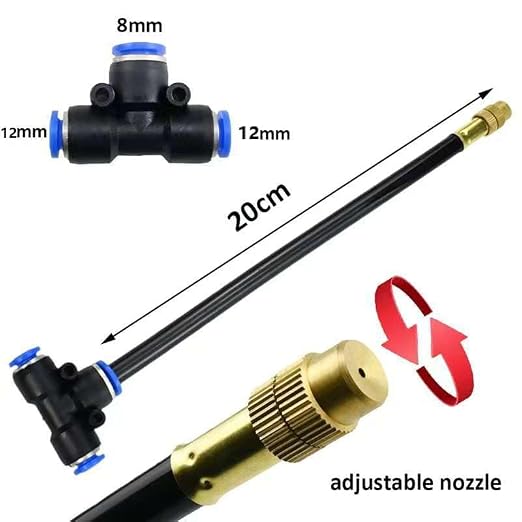 Drip Irrigation Kit Automatic Watering System for Potted Plants, 360 Degree Adjustable Copper Micro Sprinklers, Quick Connect Tubing Fittings for Garden, Lawn, Patio, Balcony (50 FT Ⅱ)