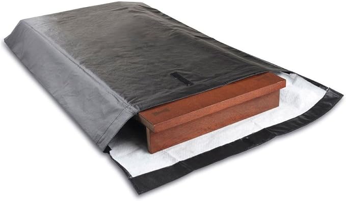 LAMINET Premium Heavy Duty Table Leaf Storage Bag water , scratch resistant. Extra Thick waterproof exterior heavy duty flannel backing. Store Your Table Leaves safely. Holds Leaves up to 26" wide.