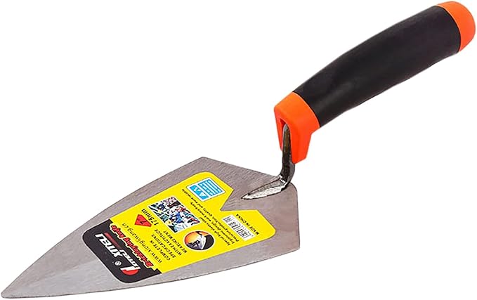 4-Pack Brick Trowel Set, 6" & 7" & 8" & 9" Pointing Trowel Set Gauging Trowel Set with Soft Grip,Masonry Hand Tool Margin Trowel for Brickwork, Blockwork, Stonework, Masonry ﻿ (Pointed End)