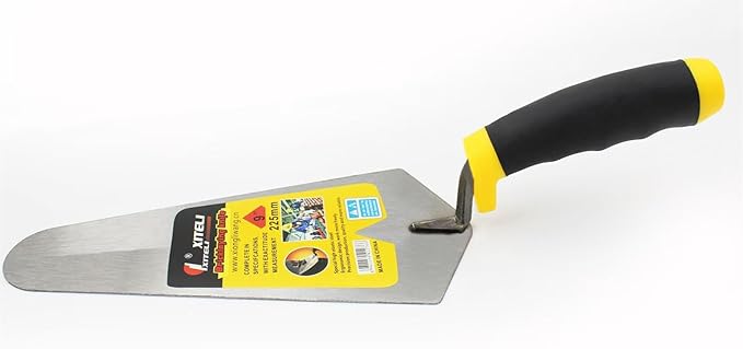 Bricklaying Trowel 3 Pieces Trowel Masonry Hand Tool Set,Margin Trowel,Pointing Trowel,Tuck Pointing Trowel,Building Products, Professional Masonry Flooring Tool for Concret(9 Inch)