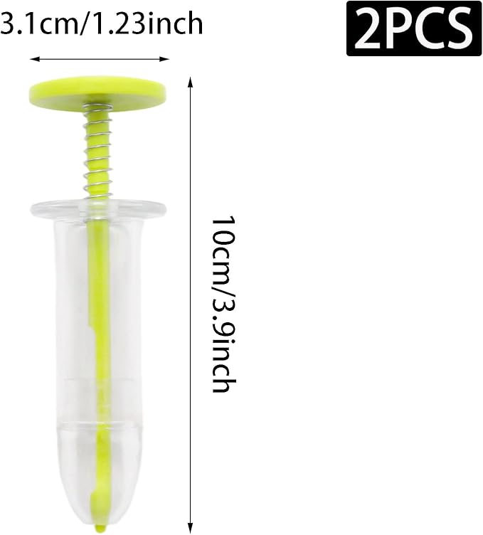2PCS Mini Sowing Seed Dispenser, Small Seed Spreader Handheld, Mini Garden Spreader for Grass, Spinach, Carrot and Lettuce Seeds (Green)
