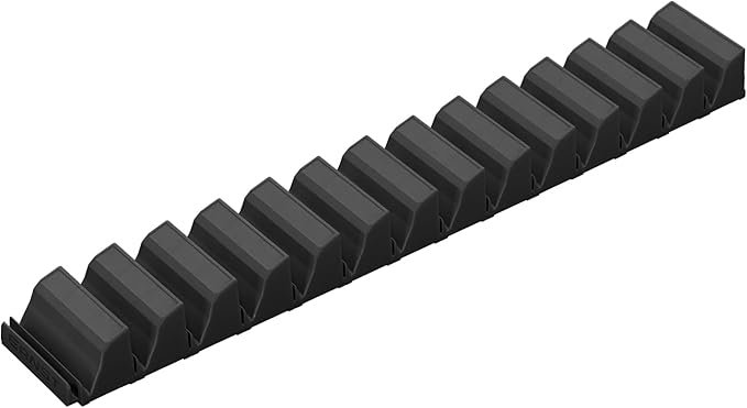 Ernst Manufacturing Screwdriver Pro XL - Modular Screwdriver Organizer for 14 Tools - Made in the USA (Black Magnetic Base)