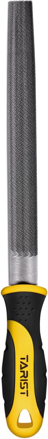 TARIST 8 inch Half Round Metal File, Professional Carbon Steel file, Tool Sharpener for Professionals and DIY