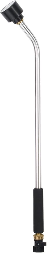 Dramm 22341 Carded Classic Rain Wand with Shutoff, 24-Inch, Silver, (136416)