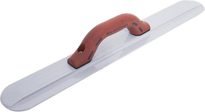 MARSHALLTOWN Round End Magnesium Hand Float, 24 Inch x 3-1/8 Inch, Standard DuraSoft Handle, Eliminates Float Marks, Provides Smooth Finish, Made in the USA, Concrete Float, 155D