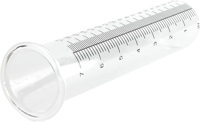 TBWHL 7" Capacity Rain Gauge Replacement Tube Glass, Rain Gauge Outdoor Replacement Glass, 8.27 Inches x 2 Inches Rain Gauges for Yard Garden Outdoor, Deck, Lawn (2Pcs)