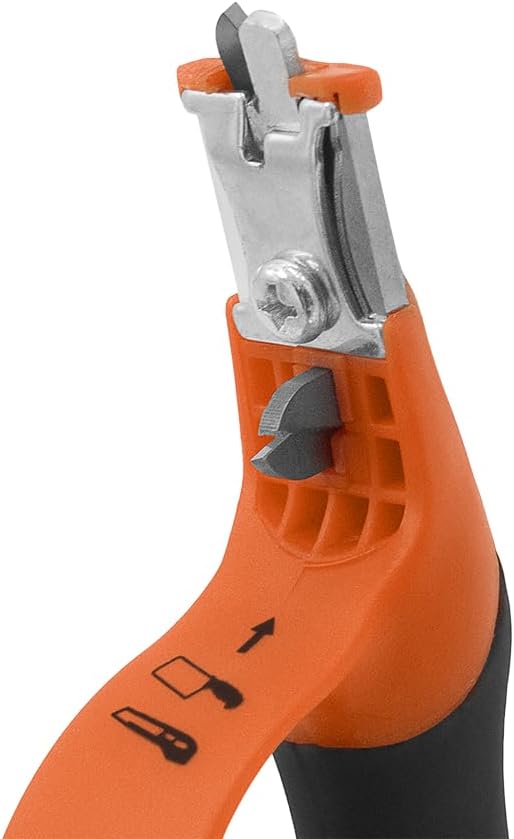 Zenport KS06 6-in-1 Multi-Sharpener for Pruners, Scissors, and Knives, Orange/Black - 3 Pack