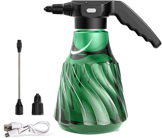 0.53 Gallon Rechargeable Electric Plant Mister Sprayer, Fine Mist & Continuous Spray for Indoor Plants, Garden, Vehicle Cleaning，Handheld Portable Sprayer with Adjustable Nozzle