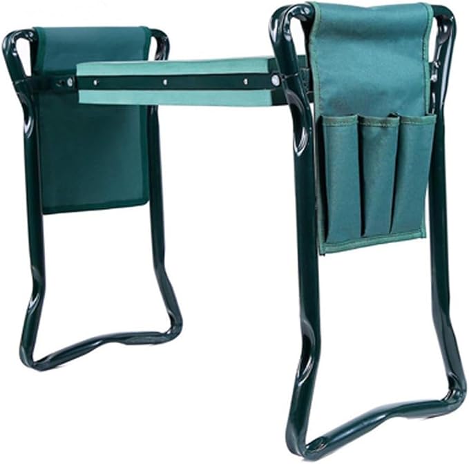 Garden Kneeler Side Bag 2 Pcs – Foldable Oxford Tool Pouch for Garden Kneeler Seat, Portable Gardening Accessories Storage Organizer