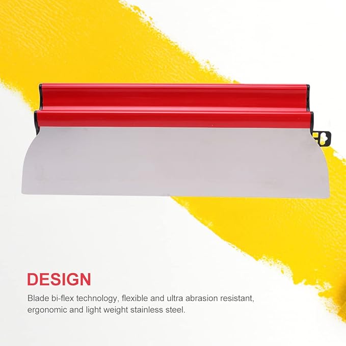 Skimming Blade, Durable Plastering Drywall Skimming Blade, High Grade Semi Flexible Painting Finishing Trowel for Cement and Concrete Wall-Board Wall Plastering Tools(Size:40cm)